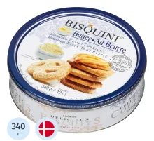 Печенье сдобное Bisquini Датское ассорти, 340г
