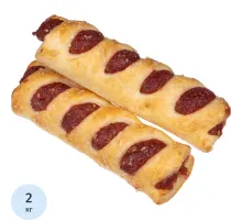 Печенье слоеное Bakery Story Трубочка Малинка, 2кг/уп