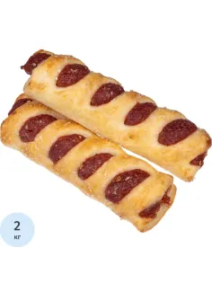 Печенье слоеное Bakery Story Трубочка Малинка, 2кг/уп