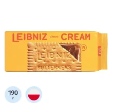 Печенье сэндвич Leibniz Крим Шоко Сливочное с шоколадной начинкой, 190г