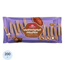 Печенье У Палыча песочные палочки в карамельном шоколаде, 200г