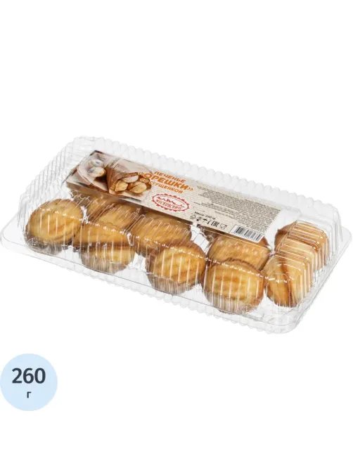 Печенье Орешки с начинкой вареная сгущенка Московсвитс, 260г