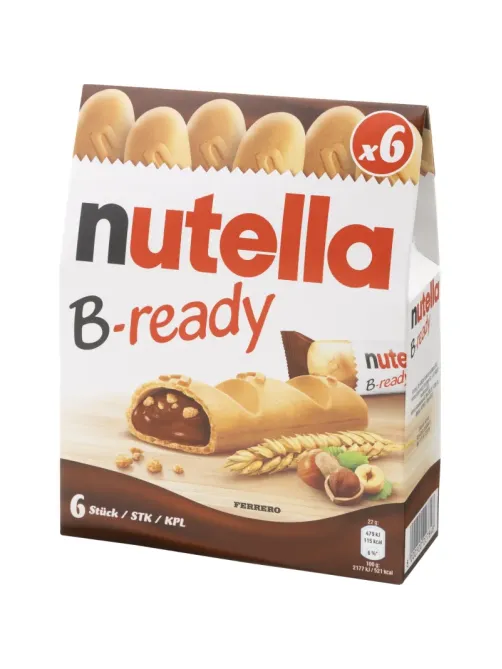 Печенье Нутелла B-ready нач из орех пасты с доб. какао и хруст.шарик, 132г