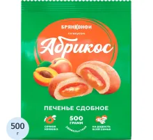 Печенье сдобное Брянконфи с абрикосовой начинкой, 500г