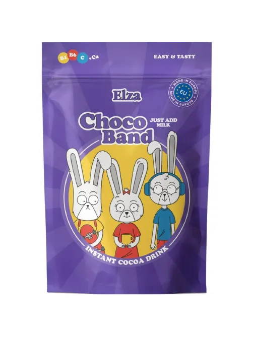 Какао Choco Bandс ELZA витаминами и кальцием растворимый 200г