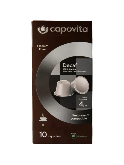 Кофе в капсулах Capovita Decaf Nespresso без кофеина, 10шт