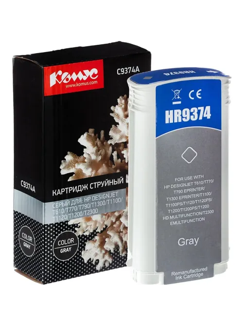 Картридж струйный Комус 72 C9374A сер. для DgnJ T610/770/1100/1120