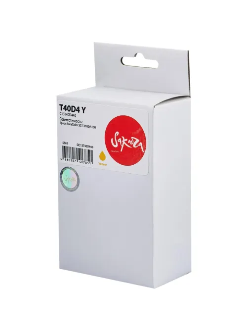 Картридж струйный Sakura C13T40D440 (T40D4 Y) жел.для Epson SC-T3100/5100