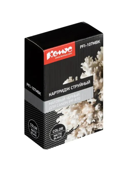 Картридж струйный Комус PFI-107MBK мат. чер.для Canon iPF-670