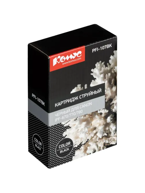 Картридж струйный Комус PFI-107BK чер.для Canon iPF-670/770/780
