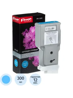 Картридж струйный Комус PFI-320C (2891C001) гол. для TM-200/205/300/305