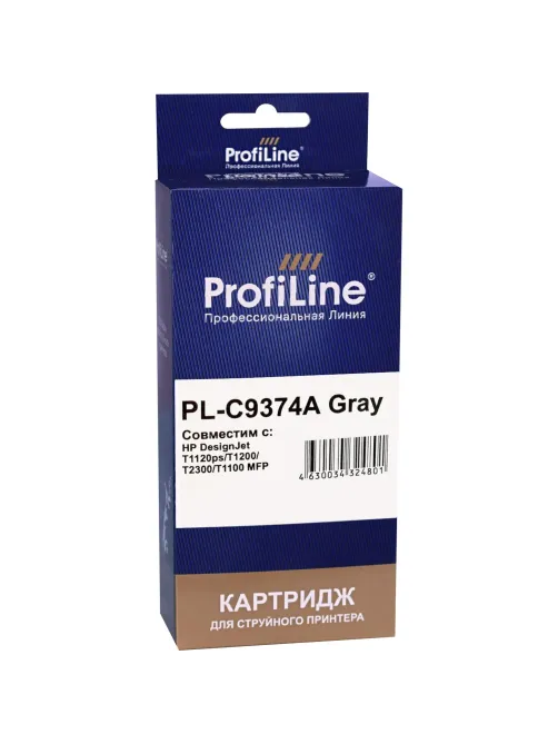 Картридж струйный ProfiLine C9374A №72 сер. для HP DesignJet T1120ps/T1200