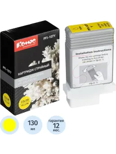 Картридж струйный Комус PFI-107Y жел. для Canon iPF-670/770/780