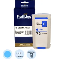 Картридж струйный ProfiLine C9371A №72 гол. для HP DesignJet T1120ps/ T1200