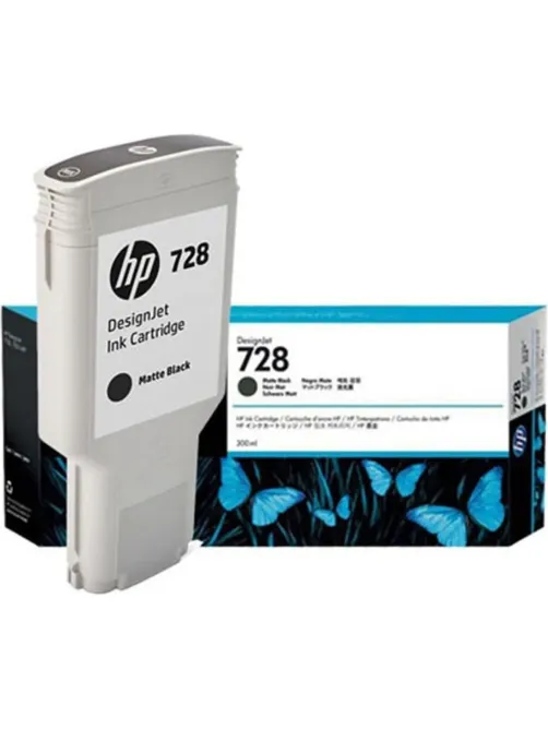 Картридж струйный HP 728 F9J68A мат.чер. 300мл для DJ T730/T830