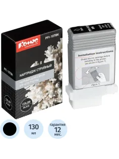 Картридж струйный Комус PFI-107BK чер.для Canon iPF-670/770/780
