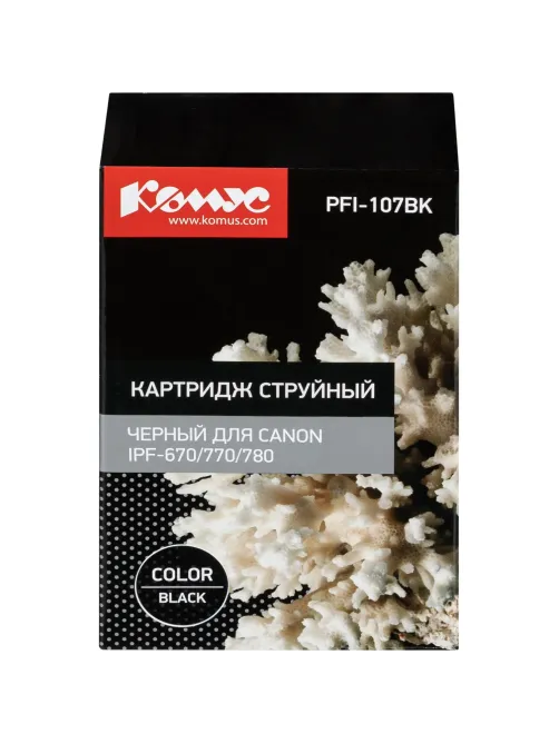 Картридж струйный Комус PFI-107BK чер.для Canon iPF-670/770/780