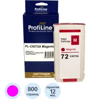 Картридж струйный ProfiLine C9372A №72 пурпурн. HP DesignJet T1120ps/T1200