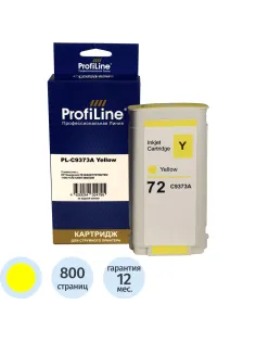 Картридж струйный ProfiLine C9373A №72 желт. для HP DesignJet T1120ps/T1200