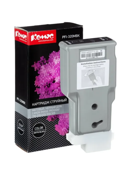 Картридж струйный Комус PFI-320MBK (2889C001) чер.мат. для TM-200/205/300