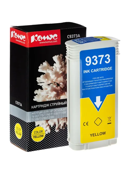 Картридж струйный Комус 72 C9373A жел. для DgnJ T610/770/1100/1120