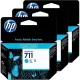 Картридж струйный HP 711 CZ134A гол. для DgnJ T120/520 (3шт/уп)