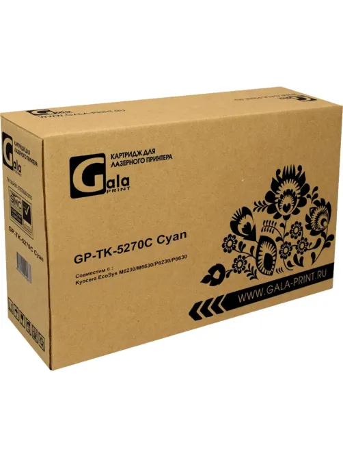 Тонер-картридж GalaPrint TK-5270C гол. для Kyocera P6230/6630