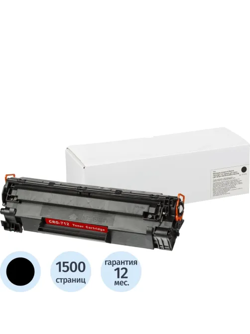 Картридж лазерный Retech Cartridge 712 чер. дляCanonLBP-3010/3100