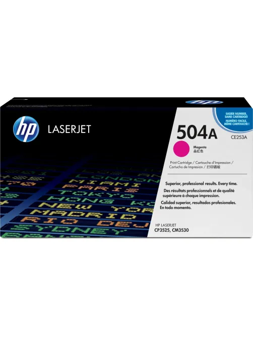 Картридж лазерный HP 504A CE253A пурп. для LJ CP3525/CM3530