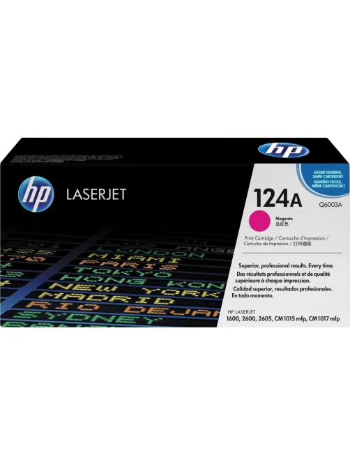 Картридж лазерный HP 124A Q6003A пурп. для CLJ 1600/2600