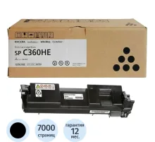 Тонер-картридж Ricoh SP C360HE (408184) чер.пов.емк. для SP C360D/C360S