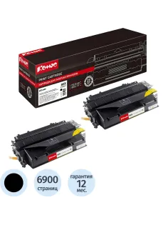 Картридж лазерный Комус 80X CF280XF чер. пов.емк.для HP LJ (2шт/уп)