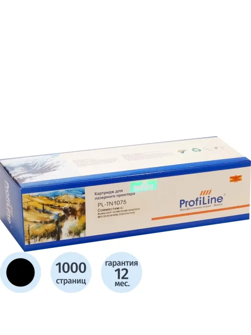 Картридж лазерный Profiline TN-1075 чер. для Brother HL-1110/1112