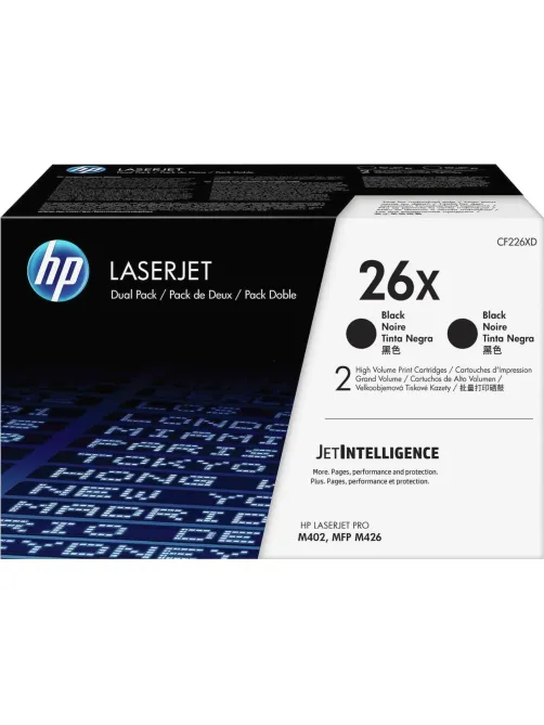Картридж лазерный HP 26X CF226XD чер.пов.емк. для LJ M402/M426 (2шт/уп)