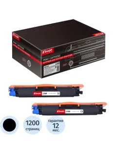 Картридж лазерный Комус 126A CE310AD чер. для HP LJ CP1025 (2шт/уп)