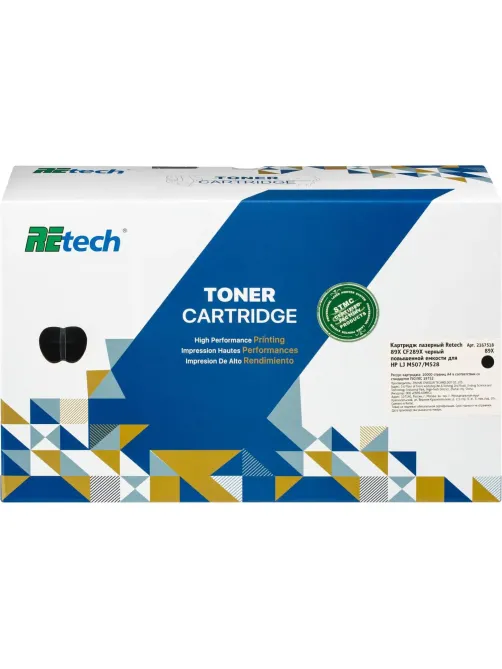 Картридж лазерный Retech 89X CF289X чер. пов. емк. для HP LJ M507/M528