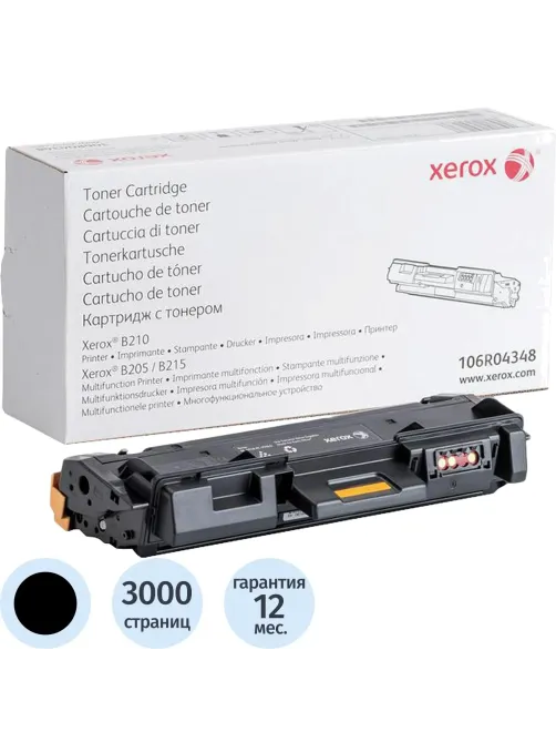 Тонер-картридж Xerox 106R04348 чер. для B210DNI/B205NI/B215DNI