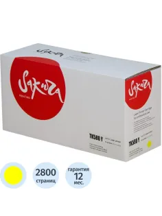 Картридж лазерный SAKURA TK-580Y  жел. для Kyocera Mita FS-5150DN/5250DN