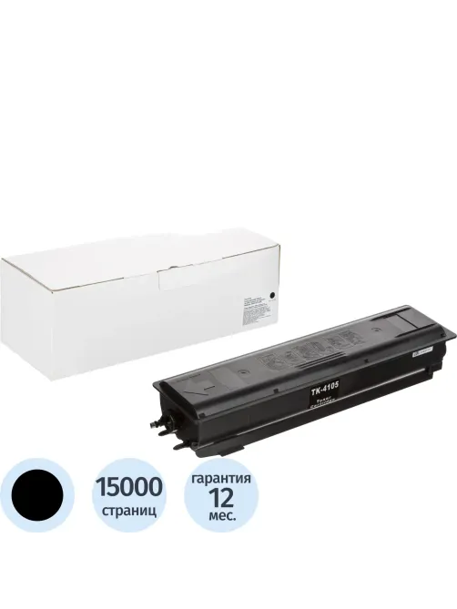 Тонер-картридж Retech TK-4105 чер. для Kyocera TASKalfa 1800/1801/2200