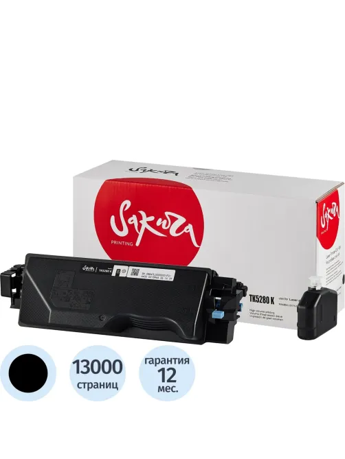 Картридж лазерный SAKURA TK-5280K чер. для Kyocera Mita ECOSYS P6235cdn