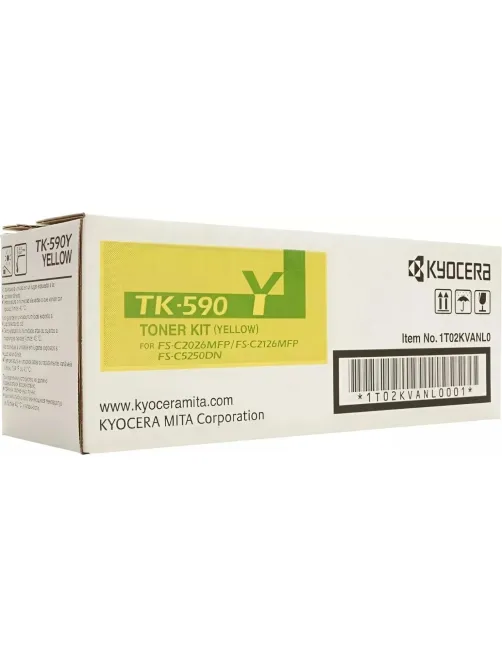 Тонер-картридж Kyocera TK-590Y жел. для FS-C2026MFP/C2626