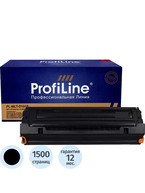 Картридж лазерный Profiline MLT-D101S чер. для Samsung 2160/2165/2167