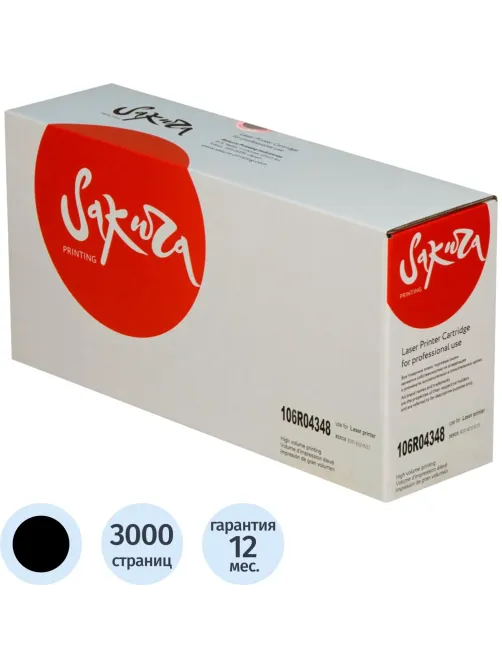Картридж лазерный Sakura 106R04348 чер. для XEROX B205/B210/B215