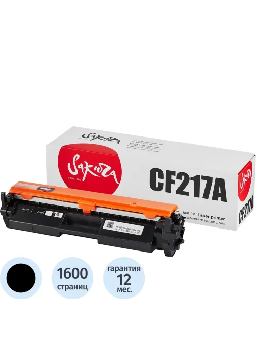Картридж лазерный SAKURA CF217A чер. для HP LJP M102/ MFP M130