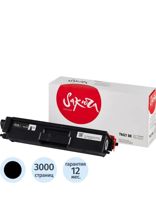 Картридж лазерный SAKURA TN-421BK чер. для Brother HL-8260DCW/DCP-8410
