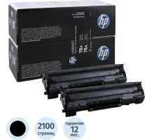 Картридж лазерный HP 78A CE278AF/AD чер. для LJ P1566/1606DN (2шт/уп)