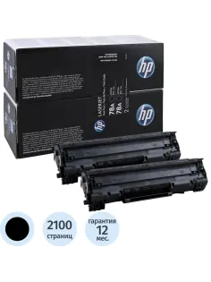 Картридж лазерный HP 78A CE278AF/AD чер. для LJ P1566/1606DN (2шт/уп)