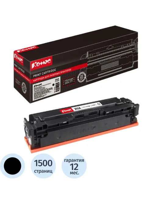 Картридж лазерный Комус CF400A чер. для HP Color LJ Pro M252dw/M277