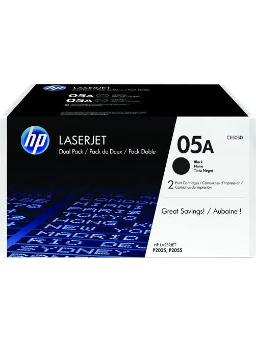 Картридж лазерный HP 05A CE505D чер. для LJ P2035/P2055 (2шт/уп)