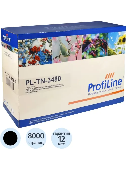 Тонер-картридж Profiline TN-3480 чер.пов.емк.для Brother HL-L6300/DCP-L5500